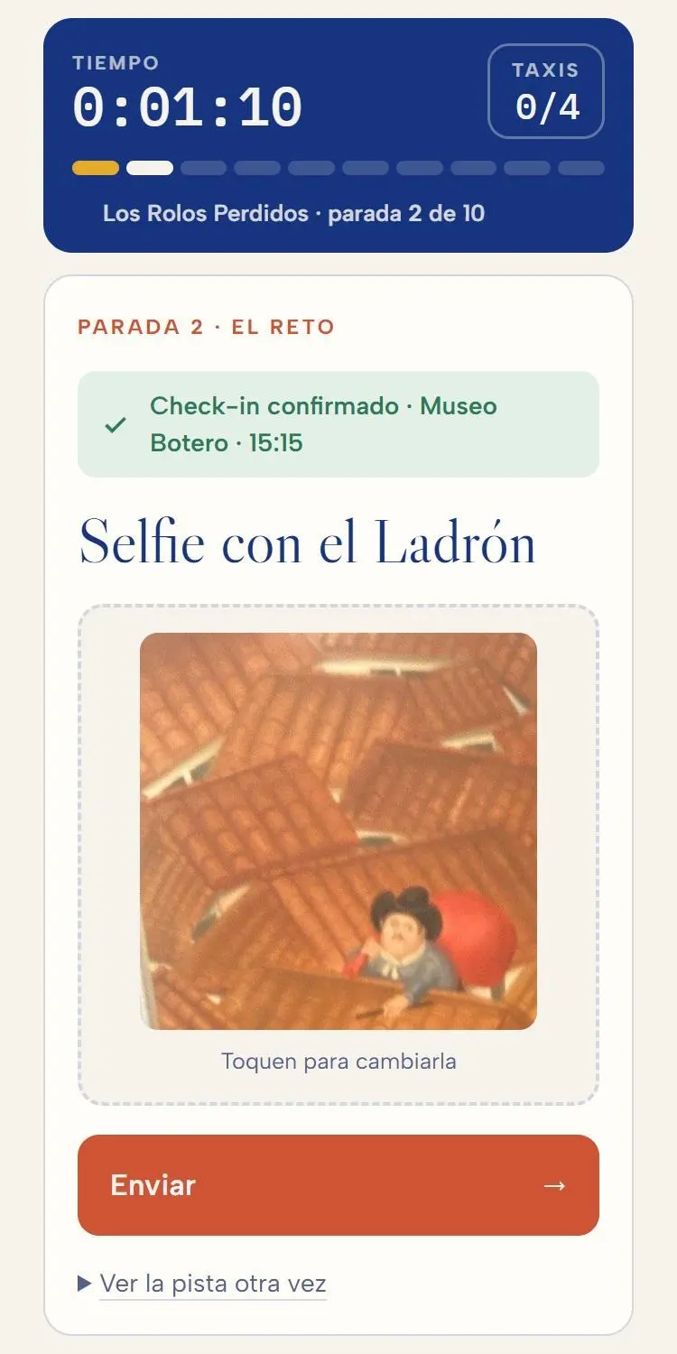 Photo challenge: selfie with the Botero thief