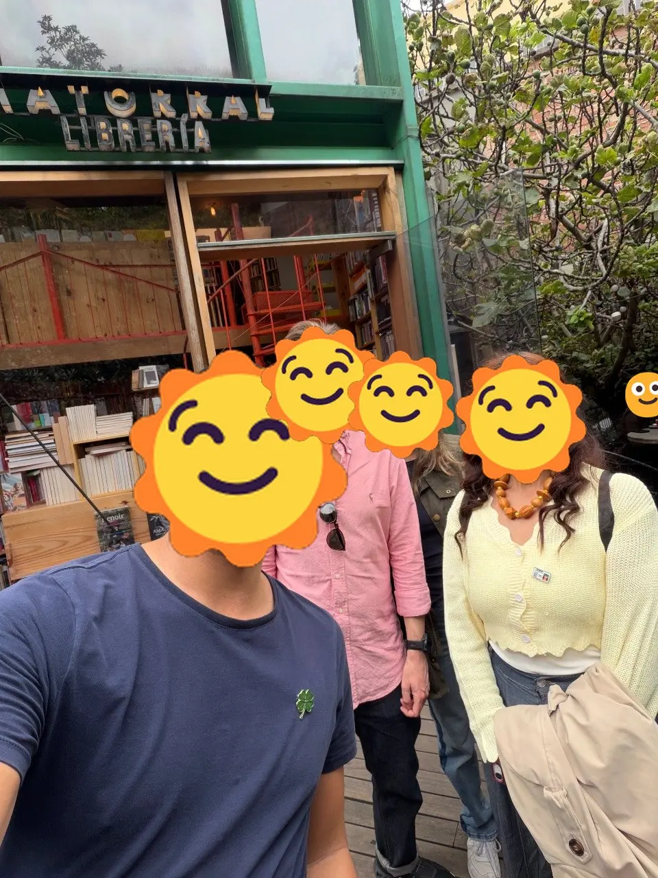 Los muiscas insurgentes outside Matorral bookshop
