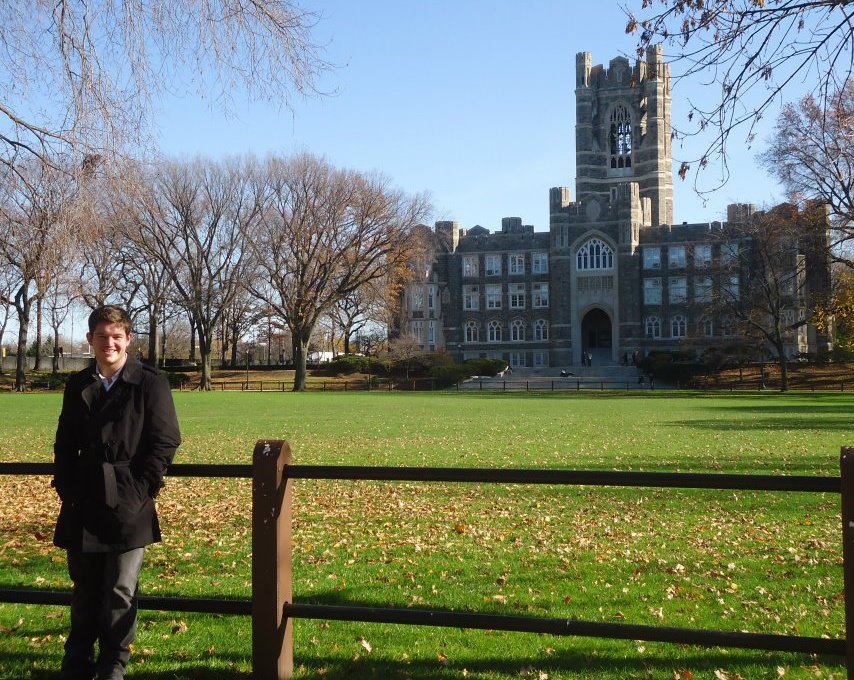 Stood on the beautiful campus of my soon-to-be Alma Mater, Fordham University